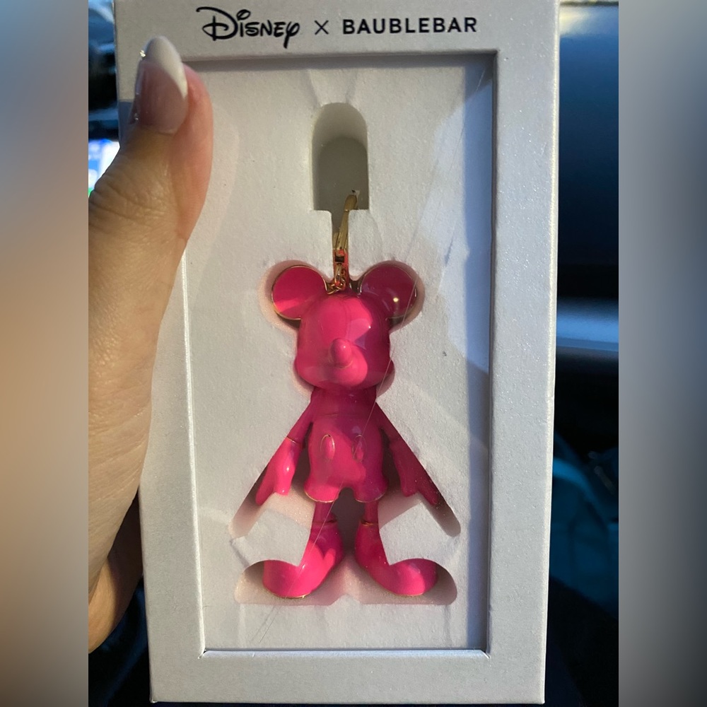 Disney bauble bar, Mickey bag charm